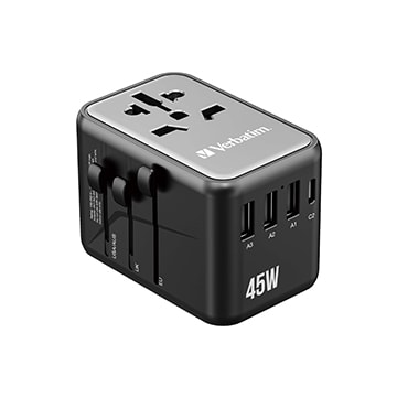 SmarTone Online Store Verbatim VERBATIM 5端口45W 通用旅行轉插