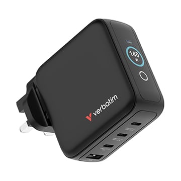 SmarTone Online Store Verbatim 140W迷你GaN顯示屏充電器