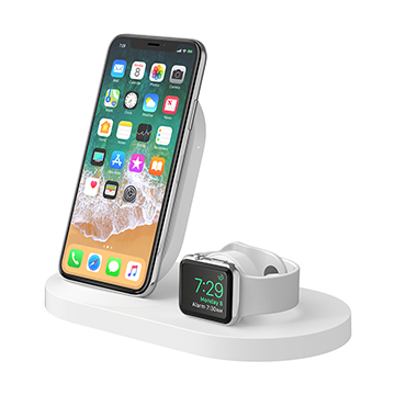 SmarTone Online Store Belkin iPhone + Apple Watch + USB-A 連接埠專用的 BOOST↑UP™ 無線充電底座 (贈送 Belkin Lightning 連接線)
