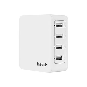 SmarTone Online Store inno3C In & Out 4 Port USB Universal Travel Adapter