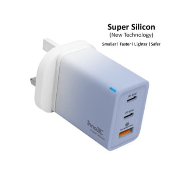 SmarTone Online Store inno3C Super Silicon 65W 3-Ports Fast Charger(i-65W)
