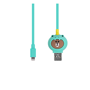 SmarTone Online Store Line Friends Lightning Cable (Dino Brown)