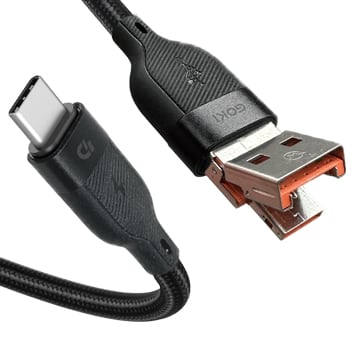 SmarTone Online Store Goki Switch Anywhere USB-A 至 USB-C 及 USB-C 至 USB-C 充電傳輸線 1米