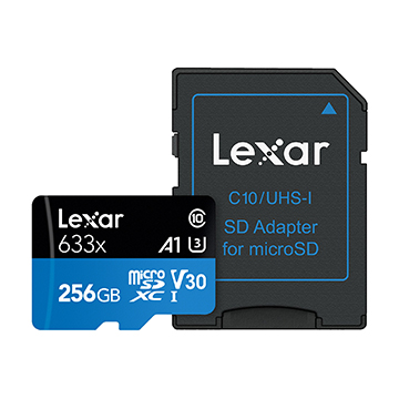 SmarTone Online Store Lexar Professional 633x MicroSDXC 256GB 連 SD 轉換器