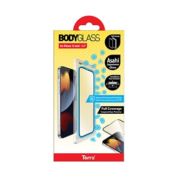 SmarTone Online Store TORRII Bodyglass Anti-Bacterial Tempered Glass Protector For iPhone 13 Mini (5.4)