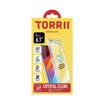 SmarTone Online Store Torrii Bodyglass Anti-Bacterial Tempered Glass Protector For iPhone 15 (6.1)