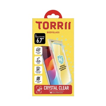 SmarTone Online Store Torrii Bodyglass Anti-Bacterial Tempered Glass Protector For iPhone 15 Pro Max (6.7)