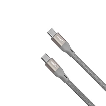SmarTone Online Store inno3C INNO3C 120CM Type-C to Type-C 240W 磁吸收納線 (灰)