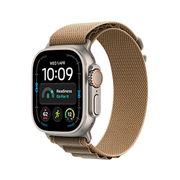 SmarTone Online Store Apple Watch Ultra 4 (GPS + 流動網絡), 49毫米原色鈦金屬錶殼；沙漠色登峰手環