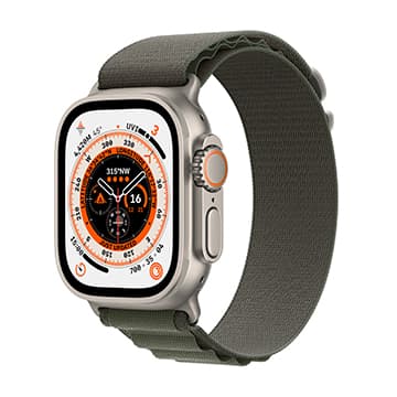 SmarTone Online Store Apple Watch Ultra (GPS + Cellular), 49mm Titanium Case with Alpine Loop (Medium)