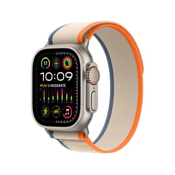 SmarTone Online Store Apple Watch Ultra 2 (GPS + Cellular), 49mm Titanium Case with Trail Loop (Medium/Large)