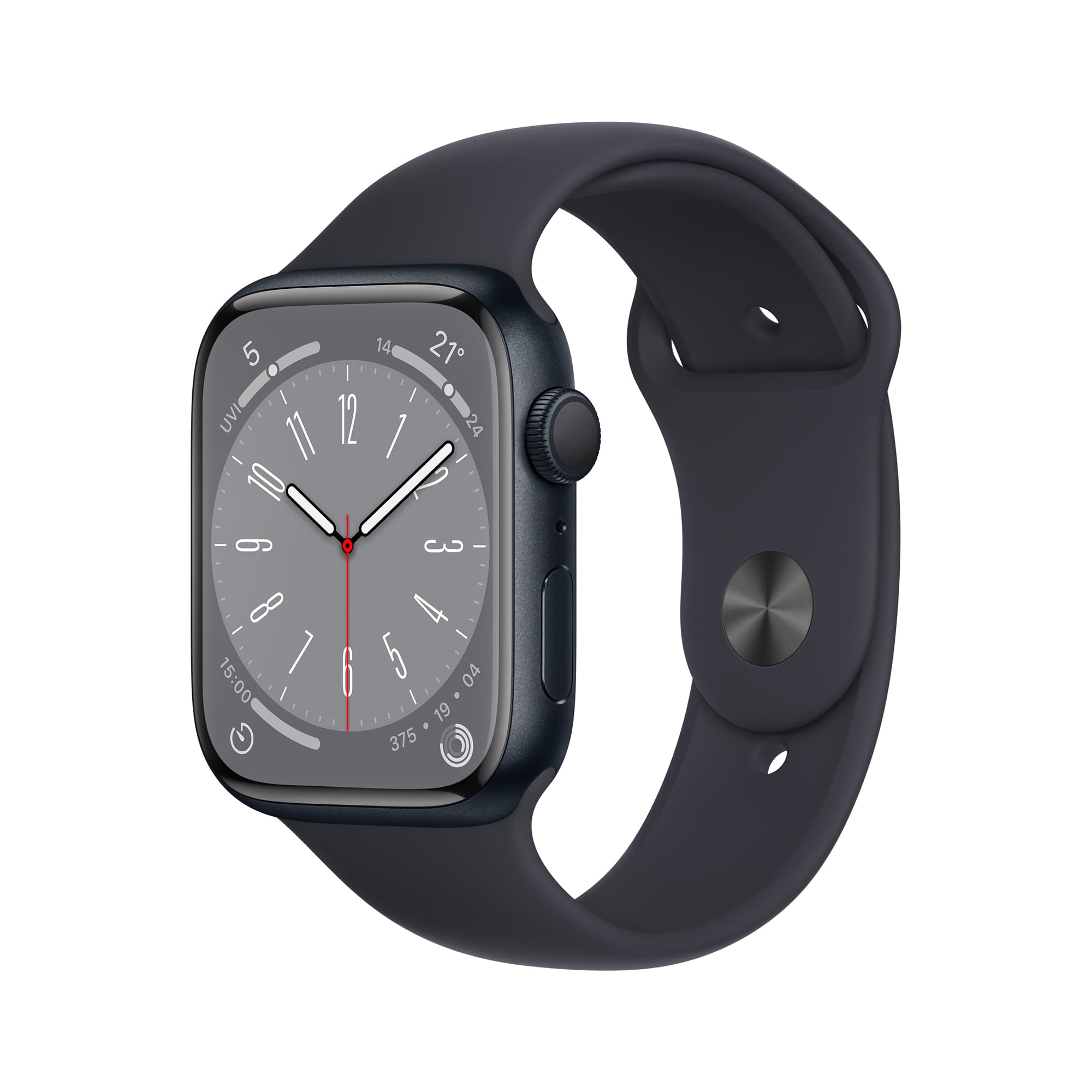 Apple Watch Series 8 (GPS), 45毫米鋁金屬錶殼配運動錶帶- SmarTone