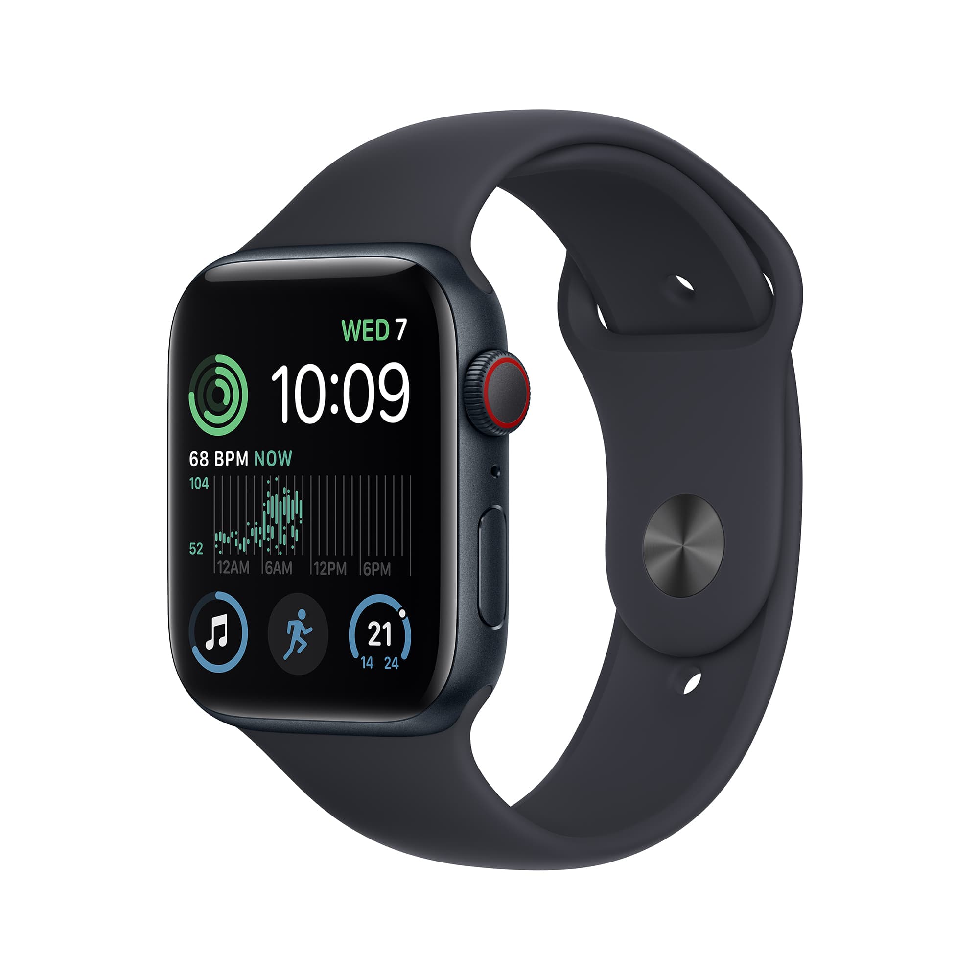 Apple Watch SE (第2代) (GPS + 流動網絡), 44毫米鋁金屬錶殼配運動錶