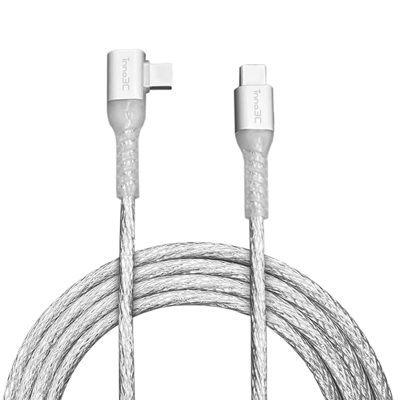 SmarTone Online Store inno3C INNO3C 120CM Type-C to Type-C 60W Lshape Cable (SILVER)